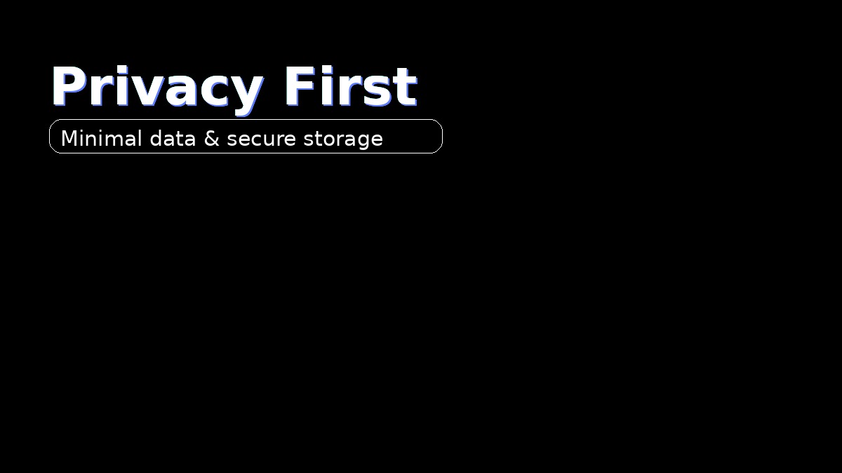 Privacy first